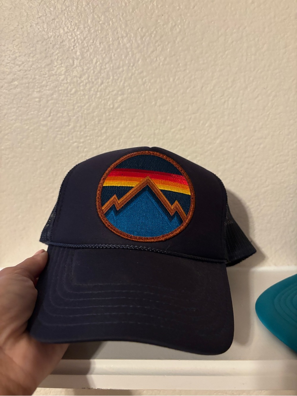 Aviator Nation Navy Cap with Rainbow Mountain Patch